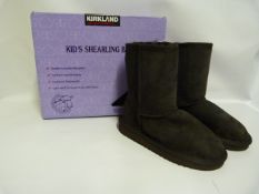 *Kirklands Signature Brown Sheepskin Ugg Style Boot - Size 12