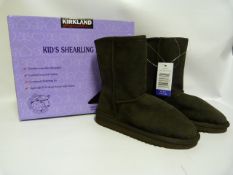 *Kirklands Signature Ugg Style Chocolate Sheepskin Boot - Size 13