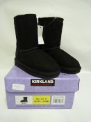 *Kirklands Signature Ugg Style Black Sheepskin Boot - Size 11
