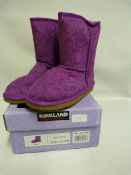 *Kirklands Signature Ugg Style Pink Sheepskin Boot - Size 4