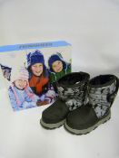 *Pair of Khombu Kids Boots Black Camo - Size 10M