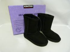 *Kirklands Signature Ugg Style Black Sheepskin Boot - Size 10