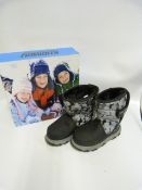 *Pair of Khombu Kids Boots Black Camo - Size 12M