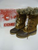 *Pair of Khombu Ladies Winter Boots - Chestnut Beige - Size 6M
