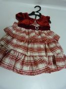 *Jona Michelle 2 Piece Party Dress with Diaper Cover - Size 12 Months