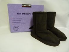 *Kirklands Signature Brown Sheepskin Ugg Style Boot - Size 12