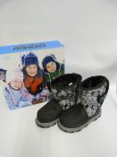 *Pair of Khombu Kids Boots Black Camo - Size 12M
