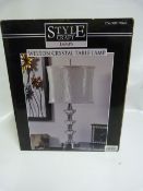 *Style Craft Welton Crystal Table Lamp with Shade