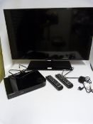 *Samsung Flat Screen TV Model UE32F50000AKXXU Complete with Blu-Ray Disk Player and Remote Controls