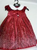 *Jona Michelle 2 Piece Festive Party Dress with Diaper Cover - Size 4 Years