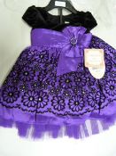 *Jona Michelle 2 Piece Childrens Dress with Diaper Cover - Size 6 Months