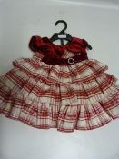 *Jona Michelle 2 Piece Party Dress with Diaper Cover - Size 6 Months