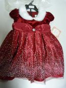 *Jona Michelle 2 Piece Festive Party Dress with Diaper Cover - Size 18 Months