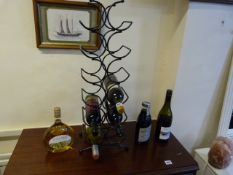 Wine Rack & Contents
