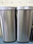 *2 x 80L Stainless Steel Sensor Bins