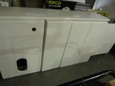 Range of White Gloss Bathroom/Cloackroom Cabinets