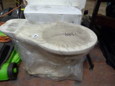 *Beige Toilet with Cistern