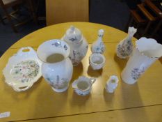 Pair of Ainsley Vases - Ginger Jar & Various Trinket Ware