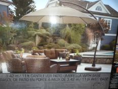 *11ft Cantilever Patio Umbrella with Base