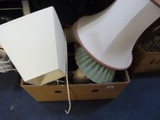Box Containing 5 Table Lamps & Shades