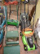 G Tec Battery Operated Lawn Mower - Concord Push Along 30 Lawn Mower & 2 Electric Rotary Lawn