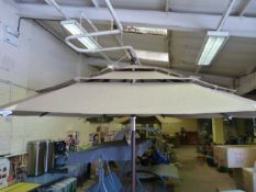 *11ft Market Umbrella with Beige Pleated Top