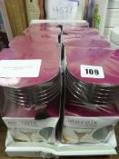*8 Packs of 6 MOZAIC MARTINI GLASSES