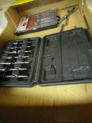 Box Containing CSK Drill Bits - Diamond Point Files etc