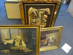3 Gilt Framed Pictures
