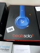 *BEATS SOLO 2 H/PHONES BLU