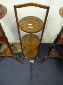 Art Deco Oak Cake Stand