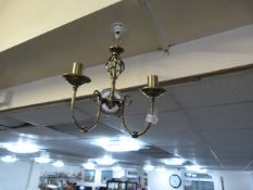 3 Brass Effect Wall Lights