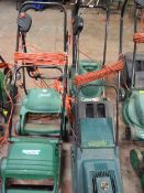 4 Assorted Qualcast Electric Lawn Mowers