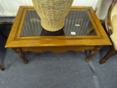 Glazed Top Coffee Table