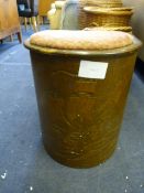Art Deco Style Linen Bin