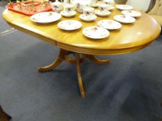 Light Oak Extending Dining Table