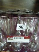 *5 Packs Containing 10 Chrome & Plastic Wine Glasses