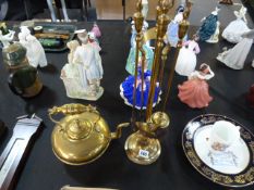 Brass Kettle & Fire Companion Set