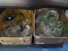2 Boxes of Coloured & Other Glassware