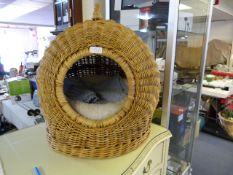 Wicker Cat Basket