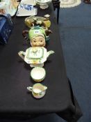 2 Pieces of Early Hornsea Ware - Deco Teapot etc