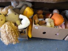 2 Boxes of Stuffed Teddies etc