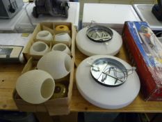 Collection of Ceiling Lights - Lamp Shades etc