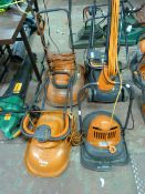 3 Flymo & 1 Challenge Electric Lawn Mowers