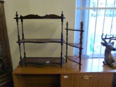 2 Mahogany Wall Shelves