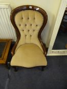 Reproduction Edwardian Mahogany Nursing Chair
