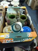 Box Containing Old China Ware Including Doulton & Wade etc