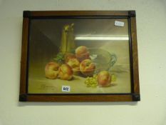 Framed Still Life Print - Depicting Fruit