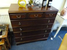 Mahogany Chest of 5 Drawers