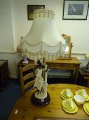 Large Guiseppi Armani Table Lamp & Shade